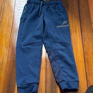 Russell Athletic Navy Joggers with Teal Accents
